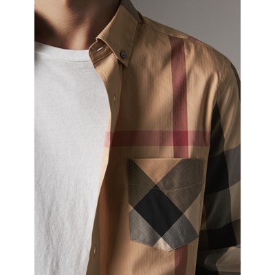 burberry beige shirt