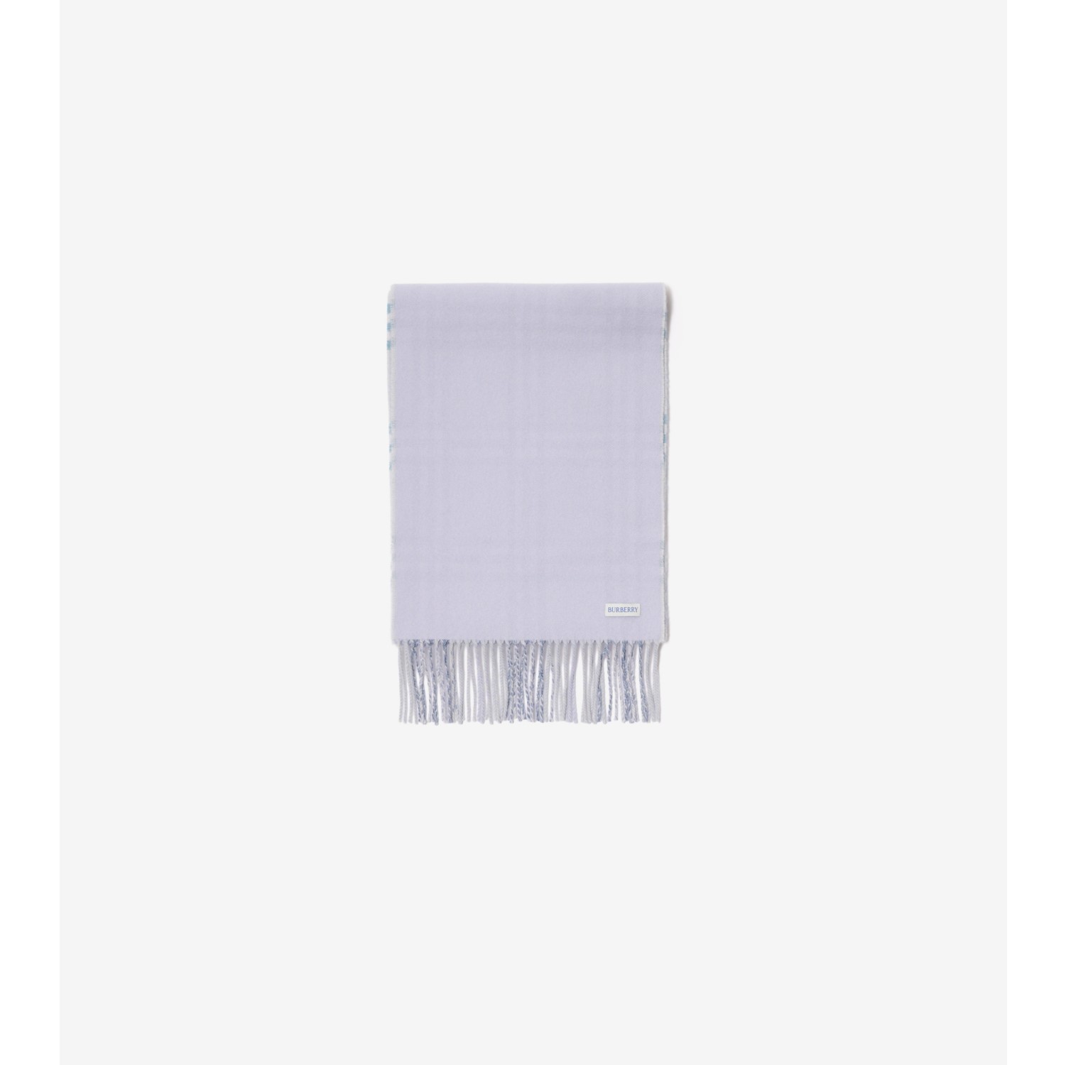 Gradient Check Cashmere Scarf