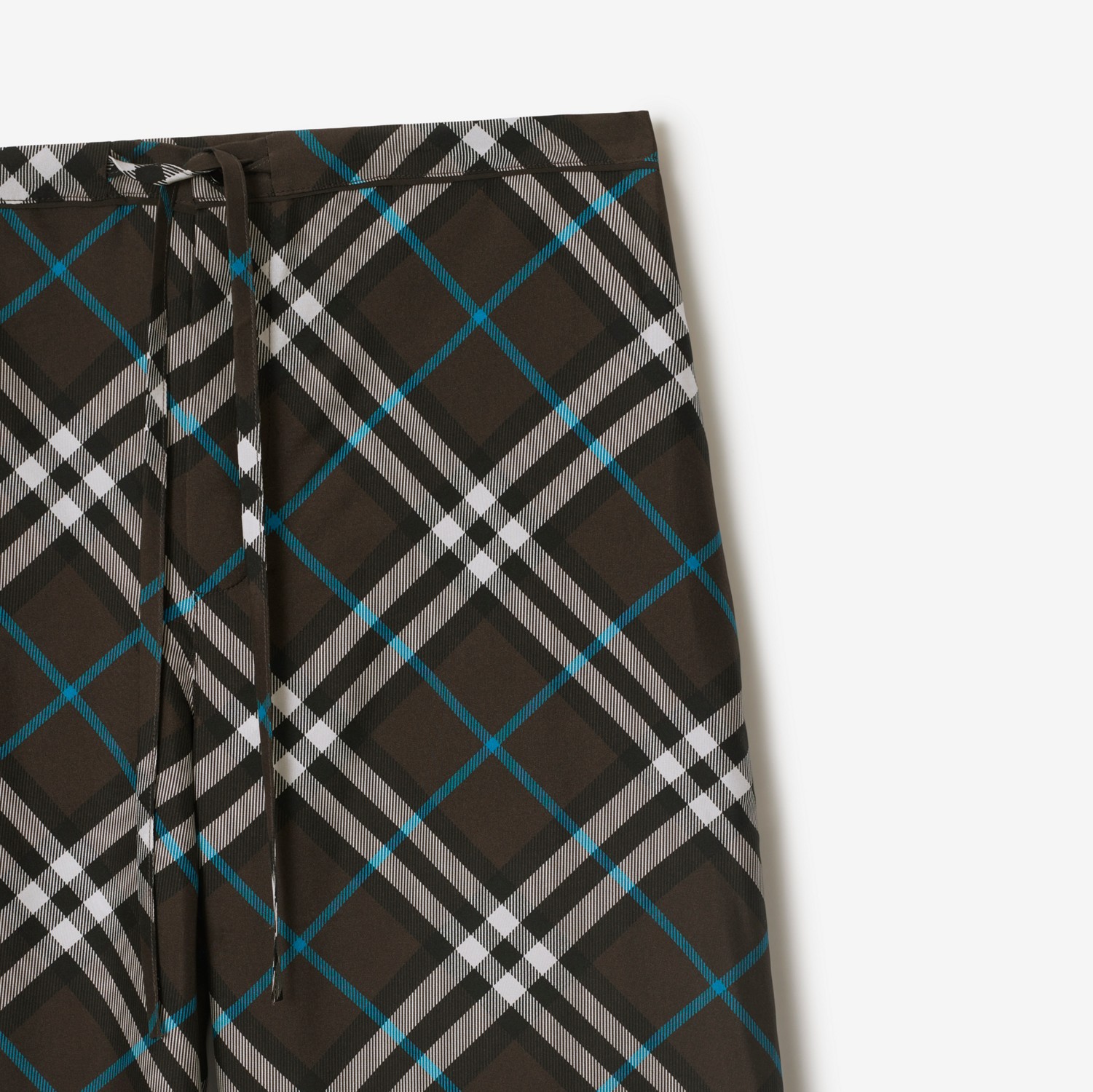 Check Silk Pyjama Trousers in Snug - Women | Burberry® Official Check Silk Pyjama Trousers in Snug - Women | Burberry® Official