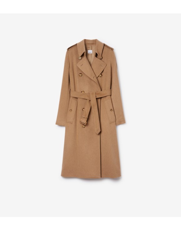 Long Cashmere Blend Kensington Trench Coat