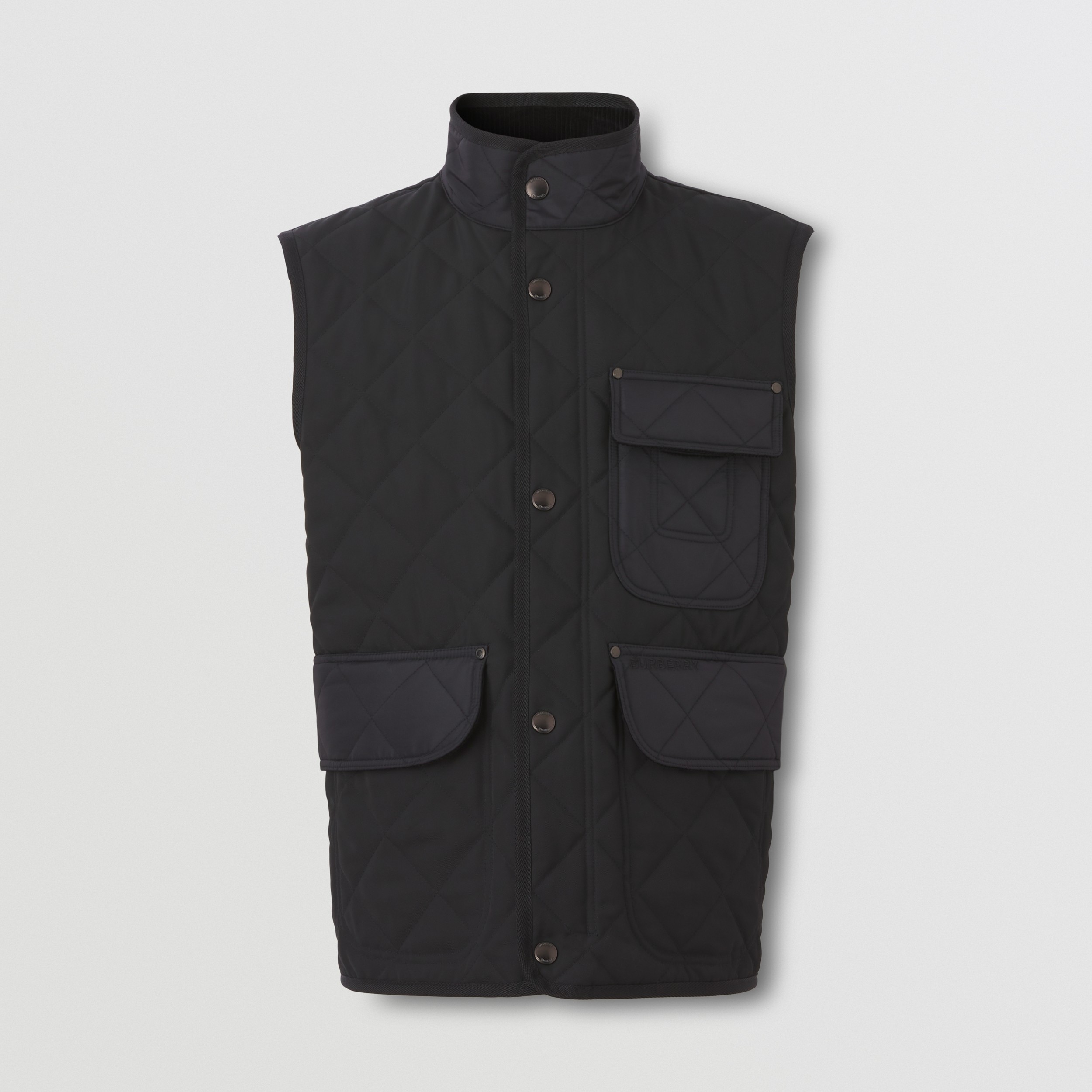 Diamond Quilted Thermoregulated Gilet in Black - Men | Burberry® Official - 4