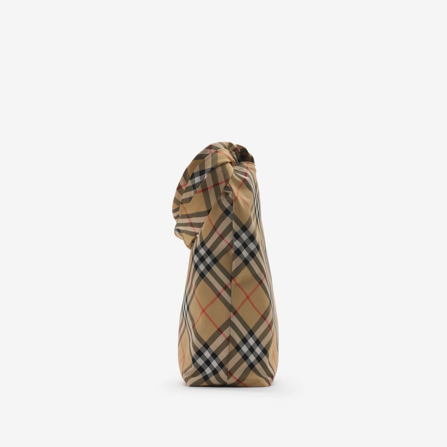 チェック トート (サンド) - メンズ, ナイロン | Burberry®公式 チェック トート (サンド) - メンズ, ナイロン | Burberry®公式