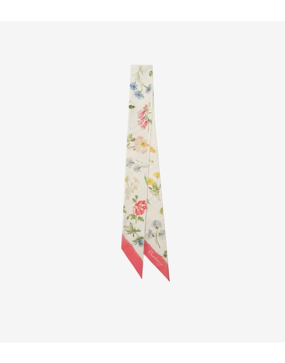 Pañuelo estrecho en seda Blooms of Britain