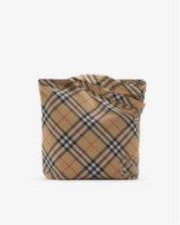 Burberry check Men's tote bag in colour sand