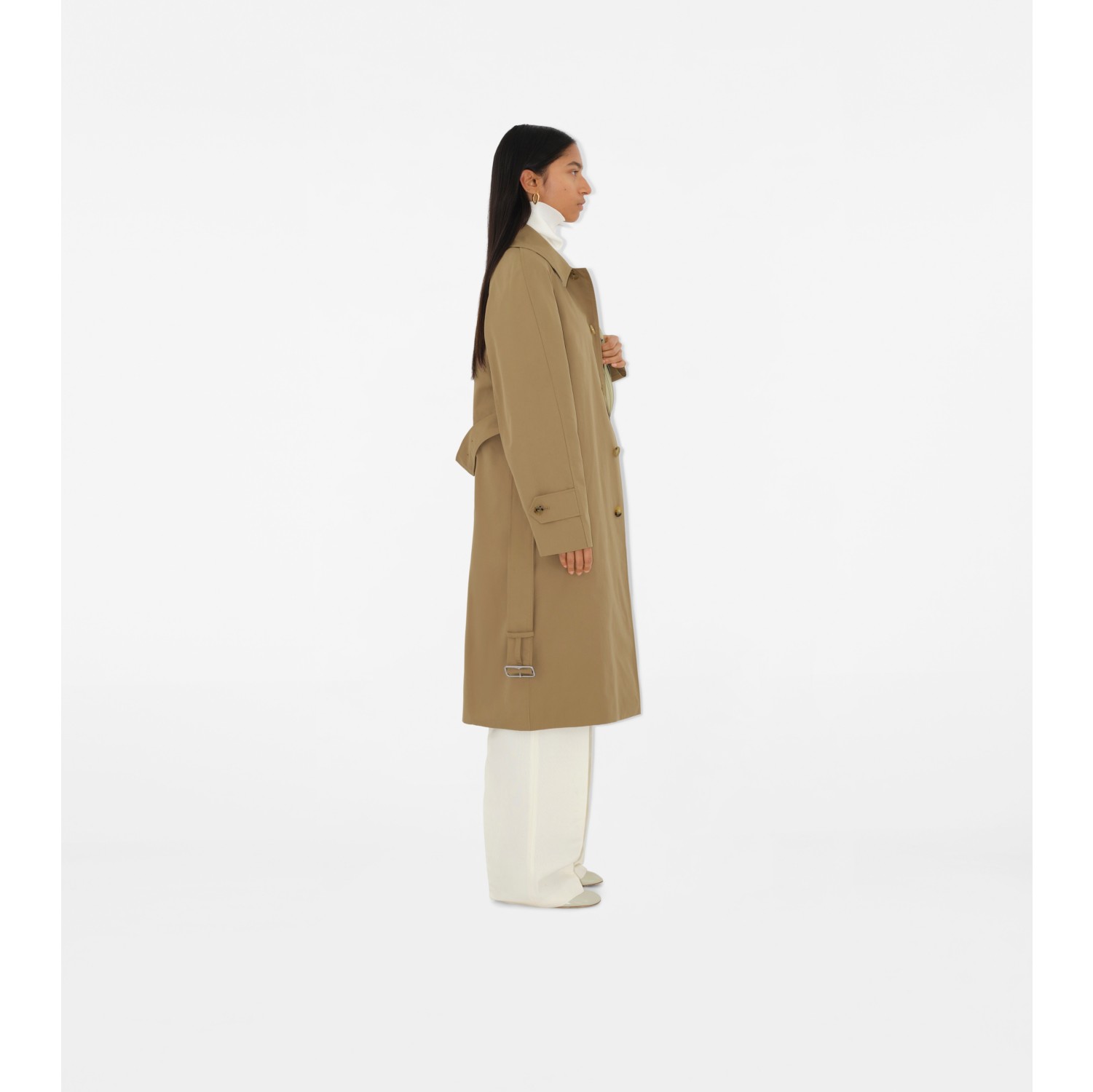 Long Gabardine Car Coat