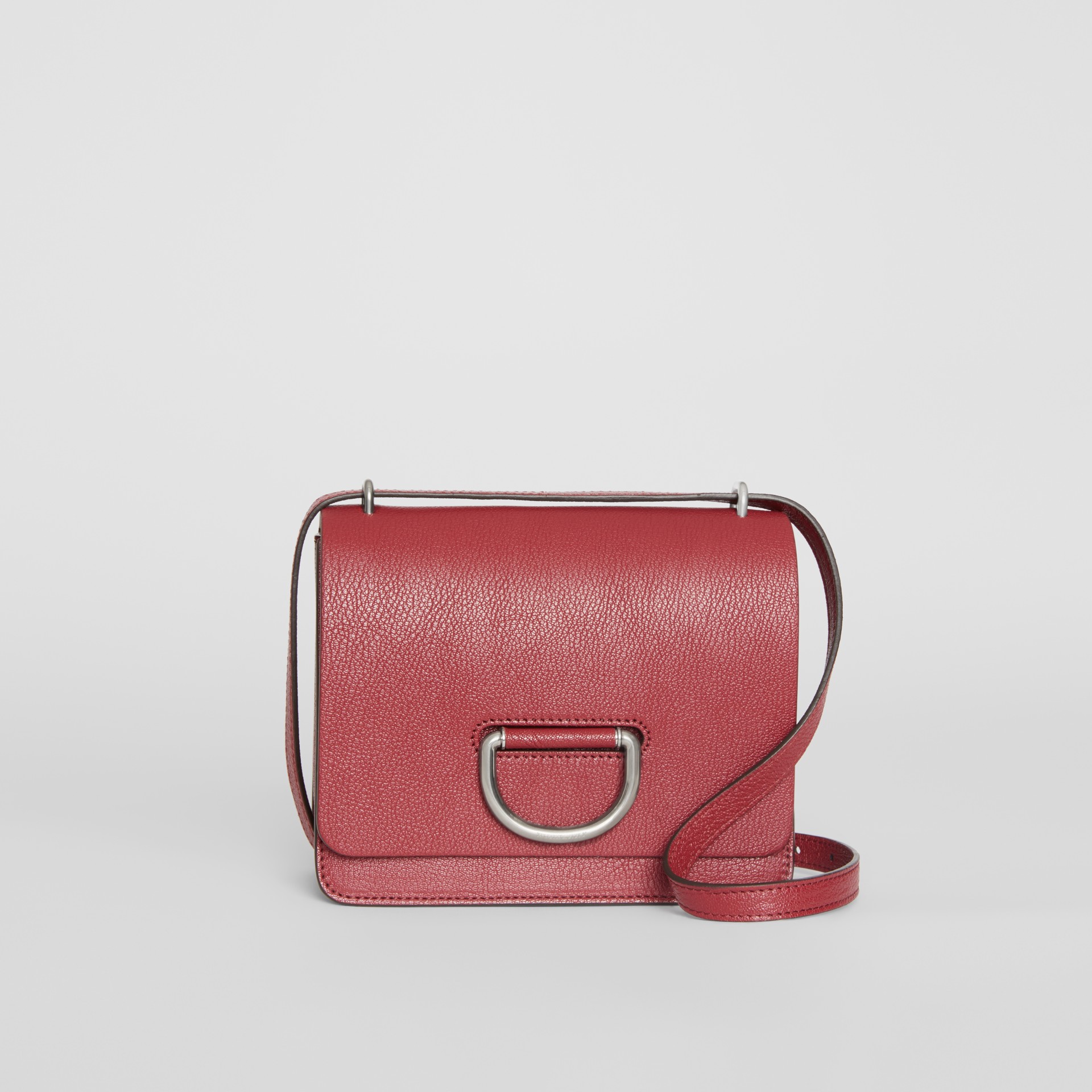 The Small Leather D-ring Bag in Crimson - Women | Burberry United States