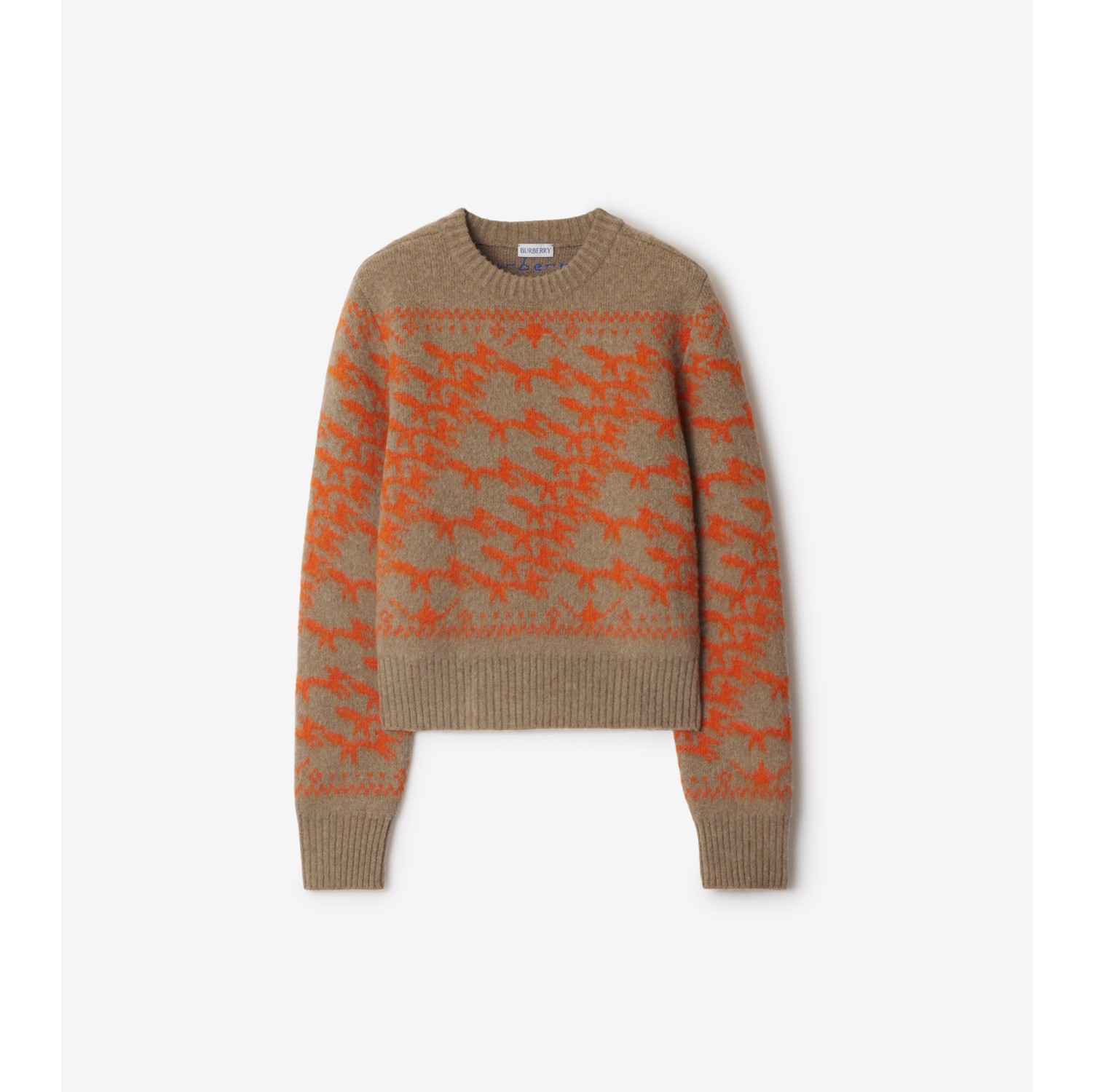 Cropped Fox Wool Sweater