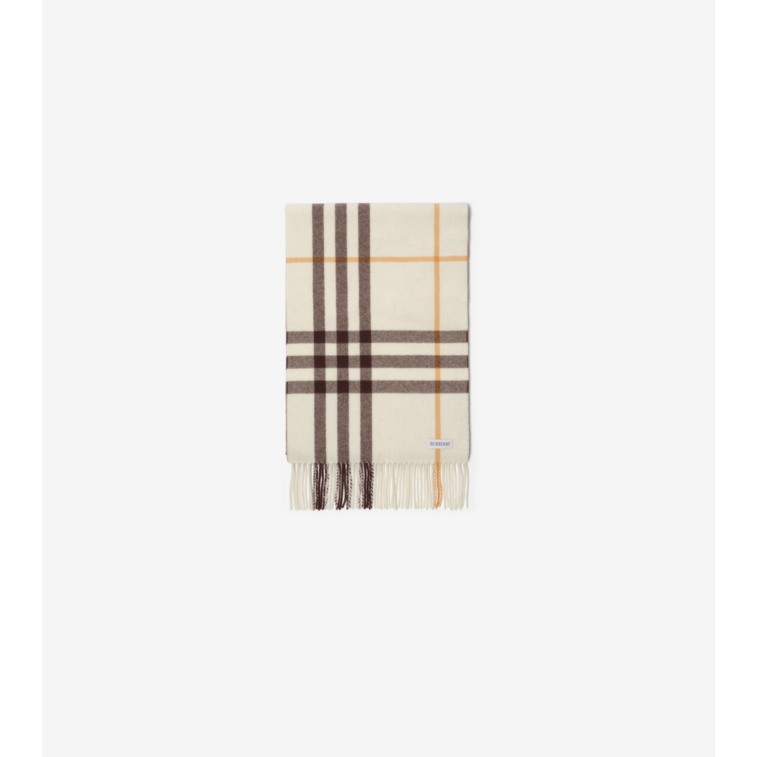 Gradient Check Cashmere Scarf