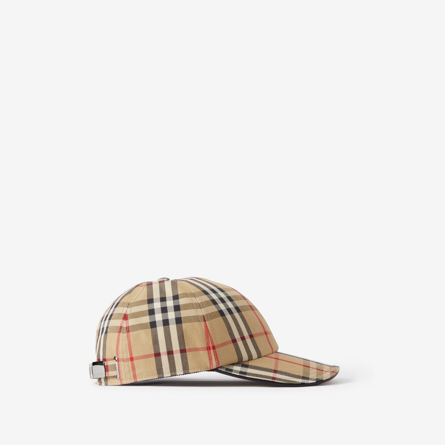 格纹棉质棒球帽 (典藏米色) | Burberry® 博柏利官网
