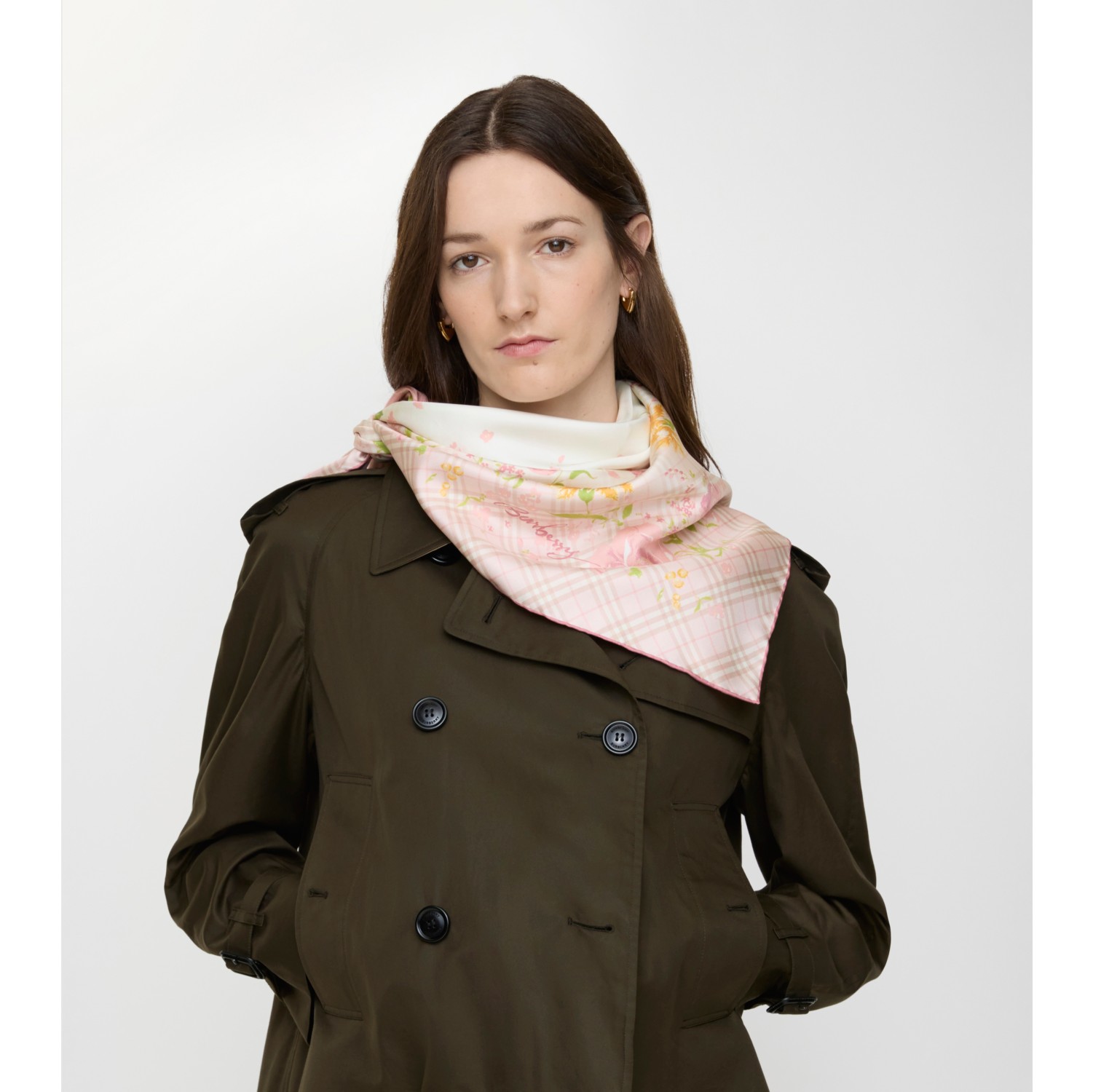 Garden Party Silk Scarf in Quartz pink | Burberry® Official