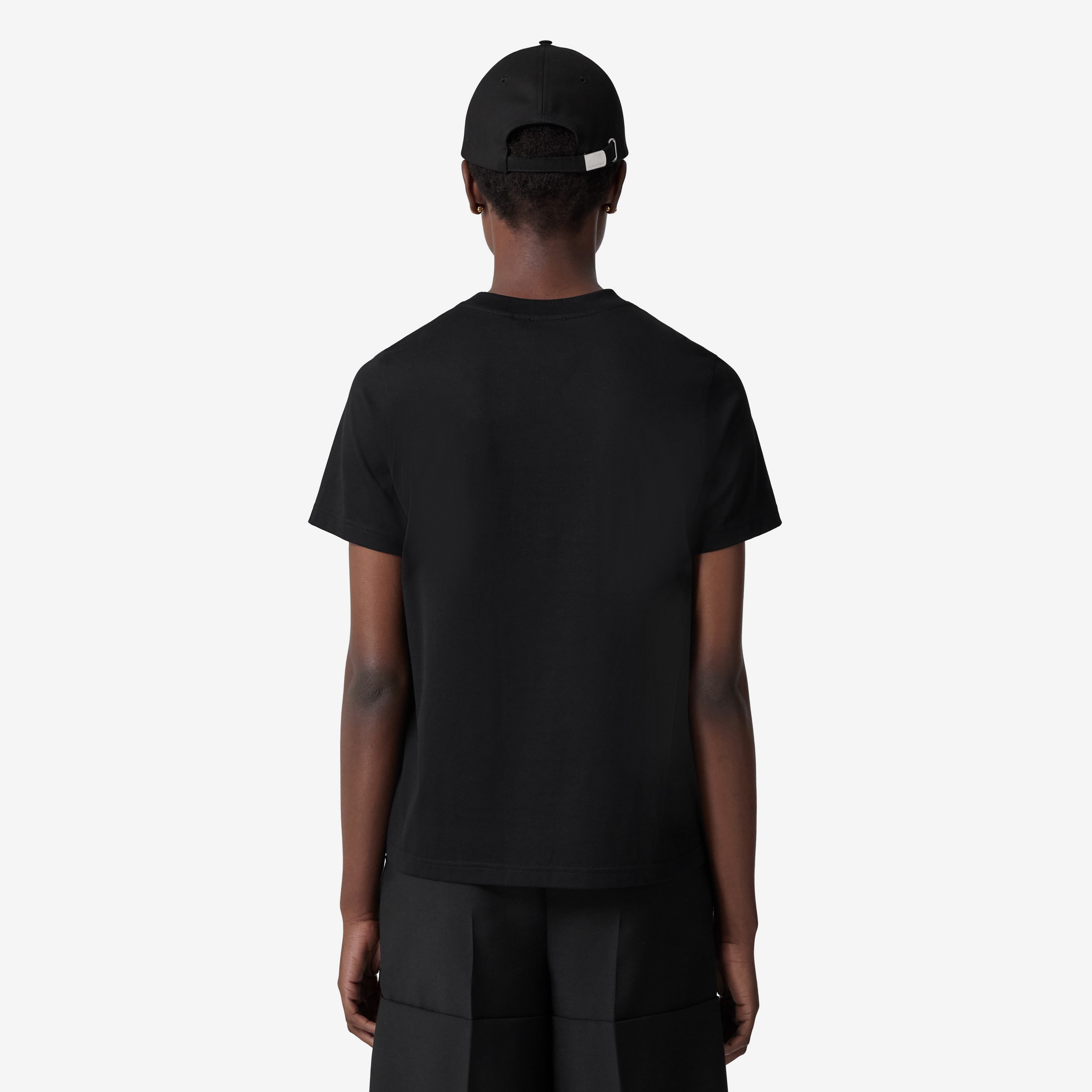 호스페리 스퀘어 프린트 코튼 티셔츠 (블랙) - 여성 | Burberry® - 3