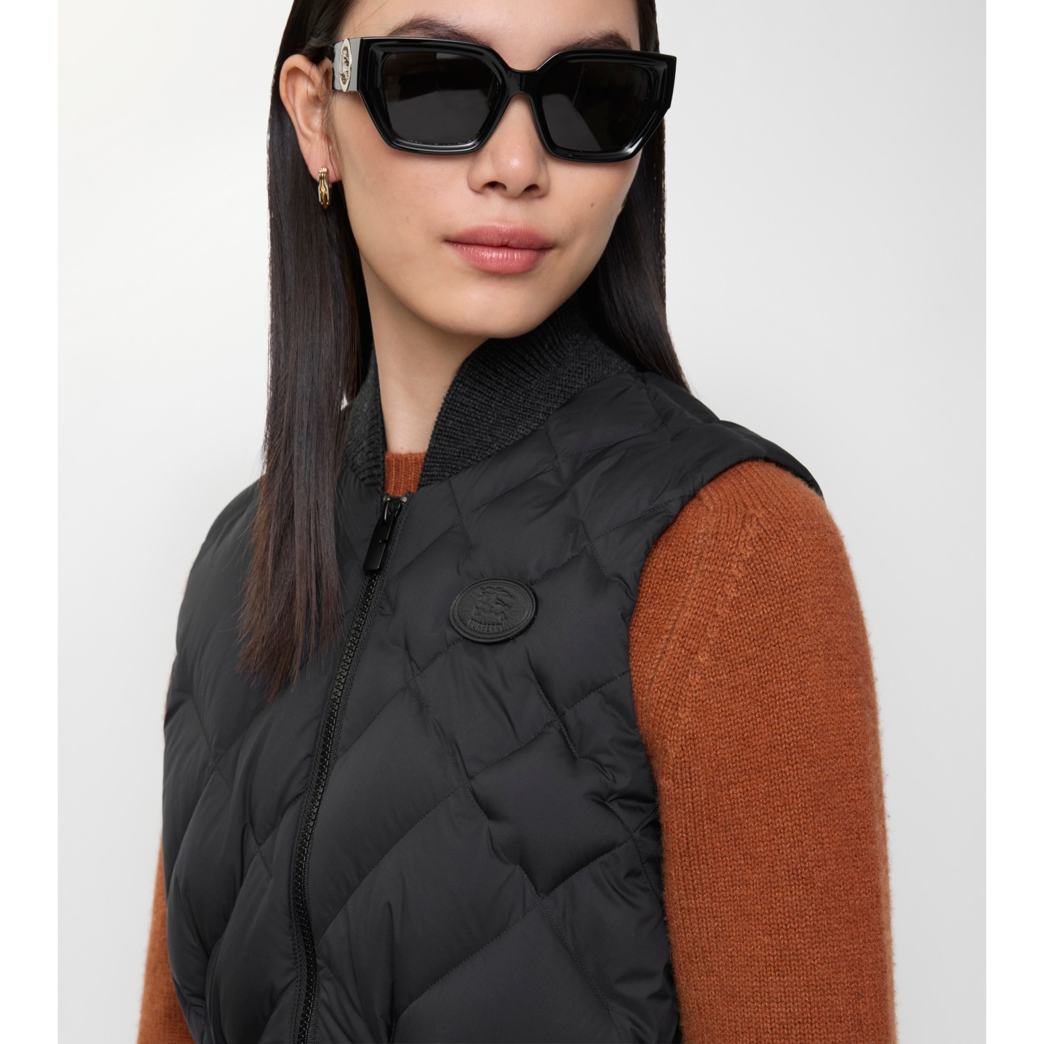 Check-stitch Nylon Devonside Gilet - thumbnail 3