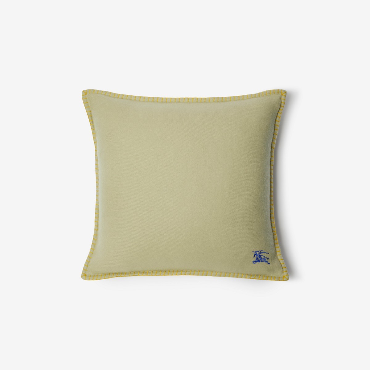 Burberry Ekd Cashmere Cushion In Green