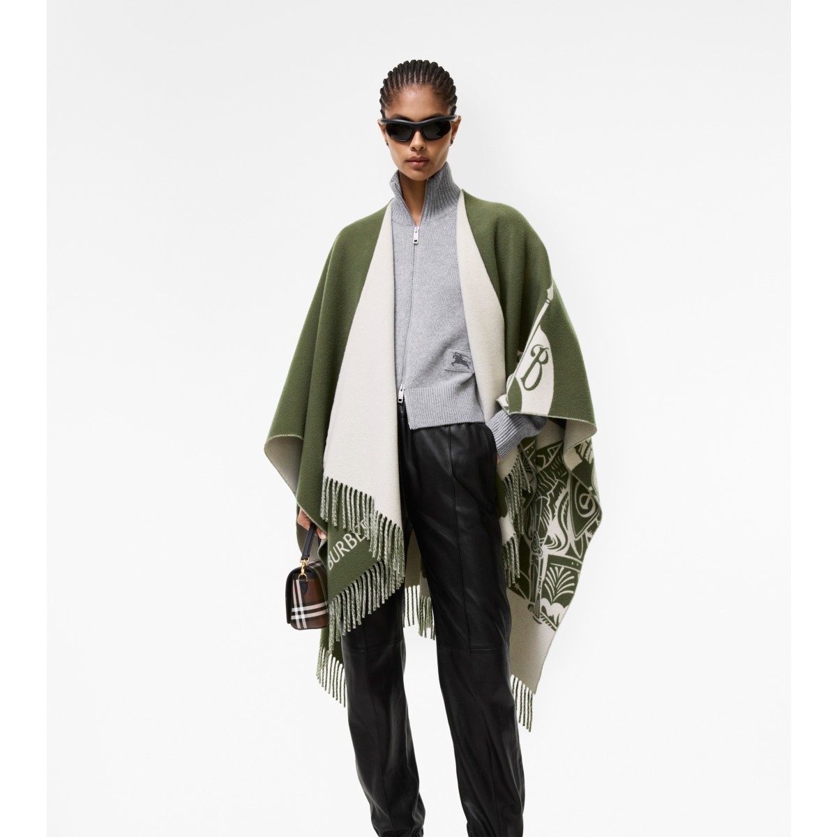  Knight Wool Cashmere Cape