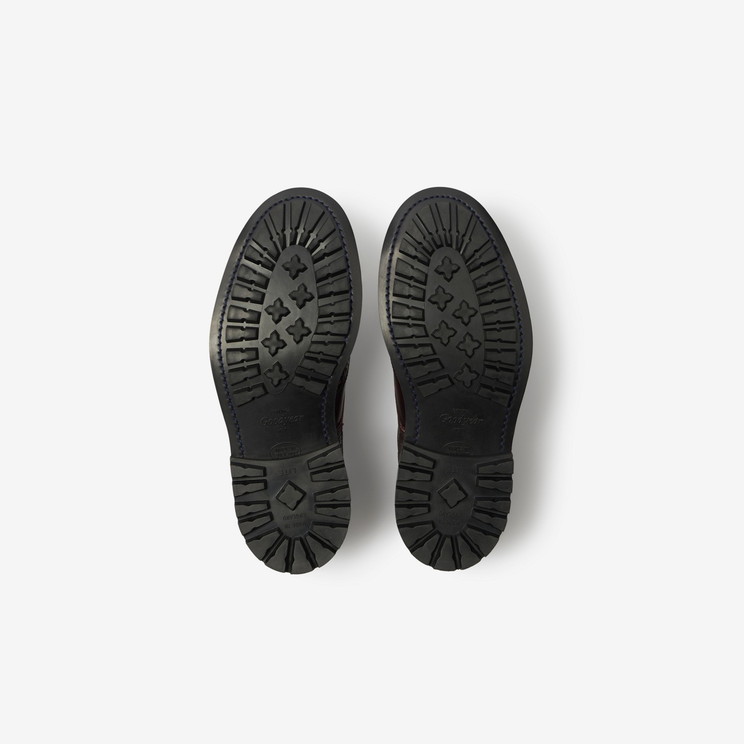 Sapatos brogue Devon de couro (Berinjela) - Homens | Burberry® oficial