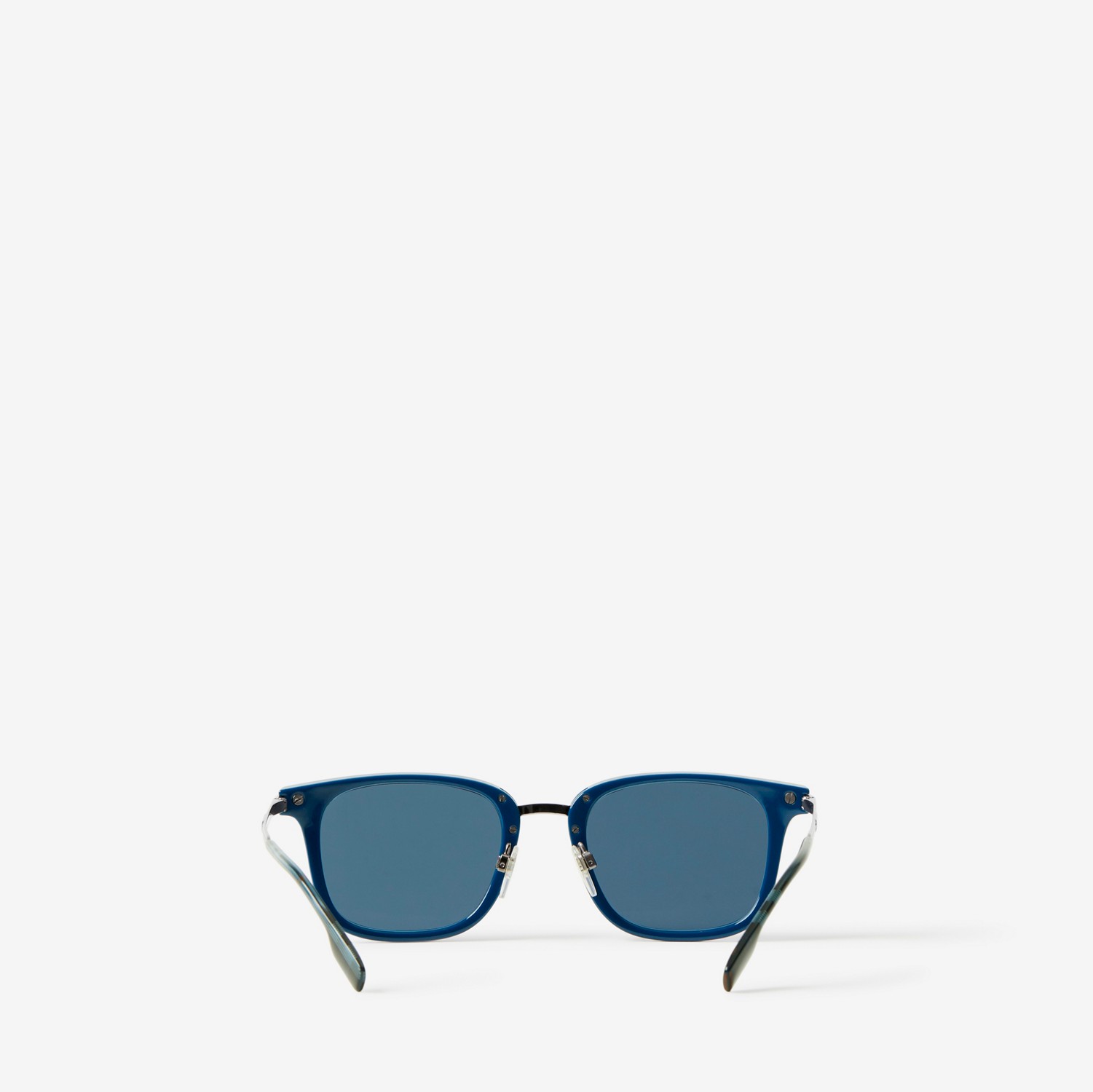 Square Frame Sunglasses in Deep Navy - Men | Burberry® Official
