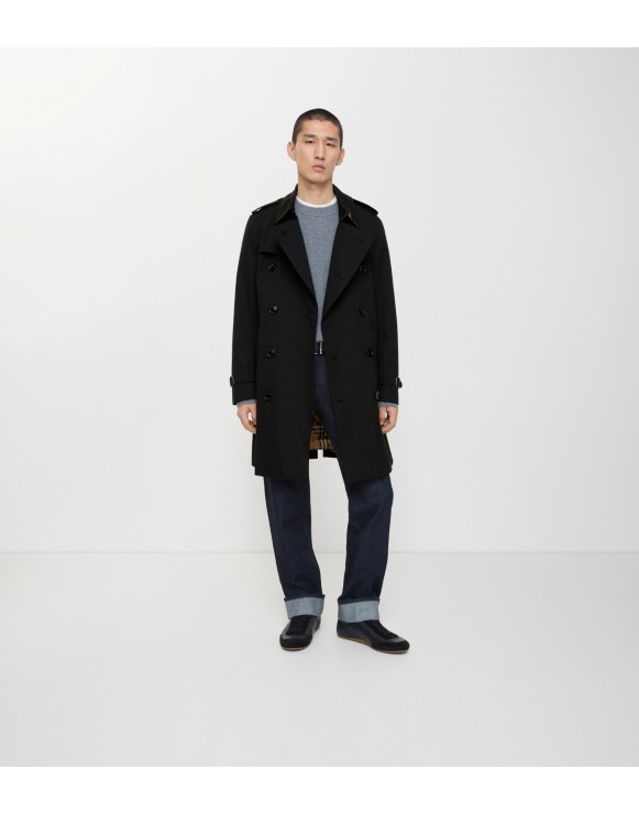 BURBERRY バーバリー トレンチコート黒 メンズ BURBERRY（バーバリー） メンズ トレンチコート WIMBLEDON 80152381 DK