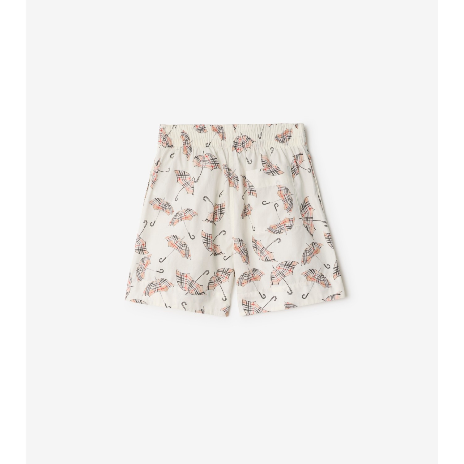 Baumwollshorts mit Regenschirm-Motiv