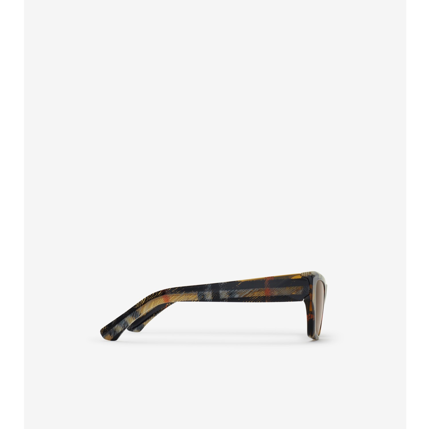 Shield Facet Cat-eye Sunglasses