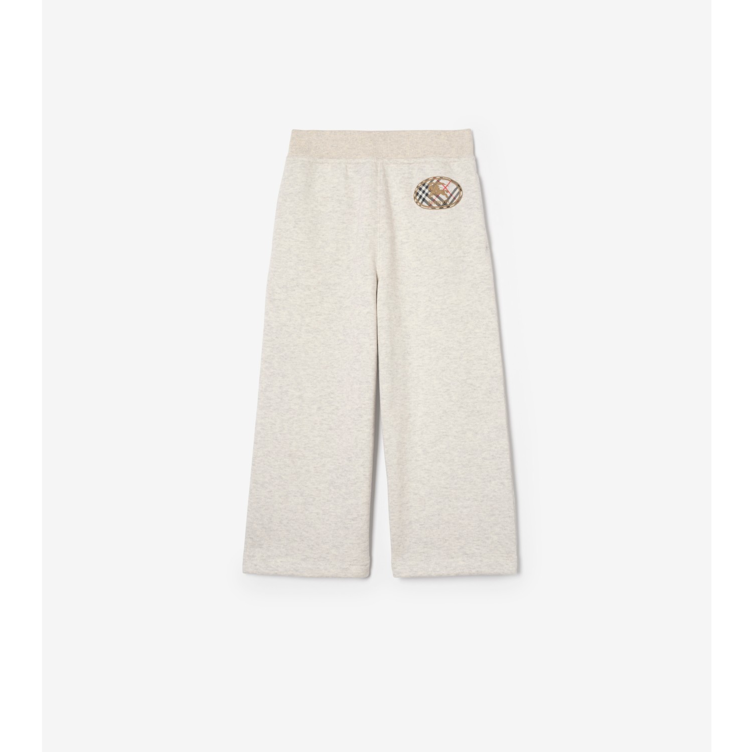 Check Knight Stamp Cotton Jogging Pants