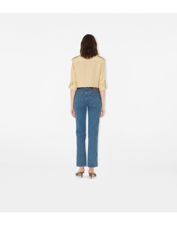 Mid-rise Straight Jeans