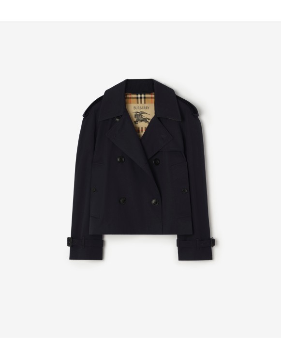 Giacca trench Mayfair cropped in gabardine