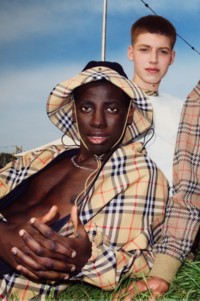 Burberry Festival Campaign featuring models wearing Check Coat and Jackets