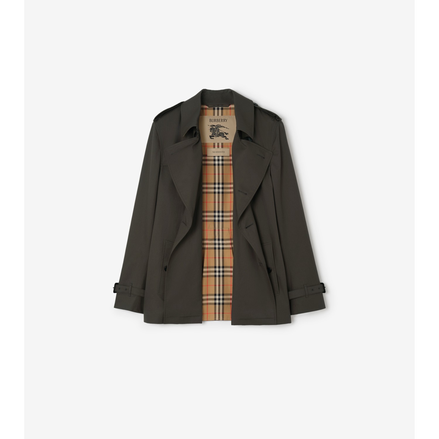 Extra-short Tropical Gabardine Kensington Trench Coat - thumbnail 5