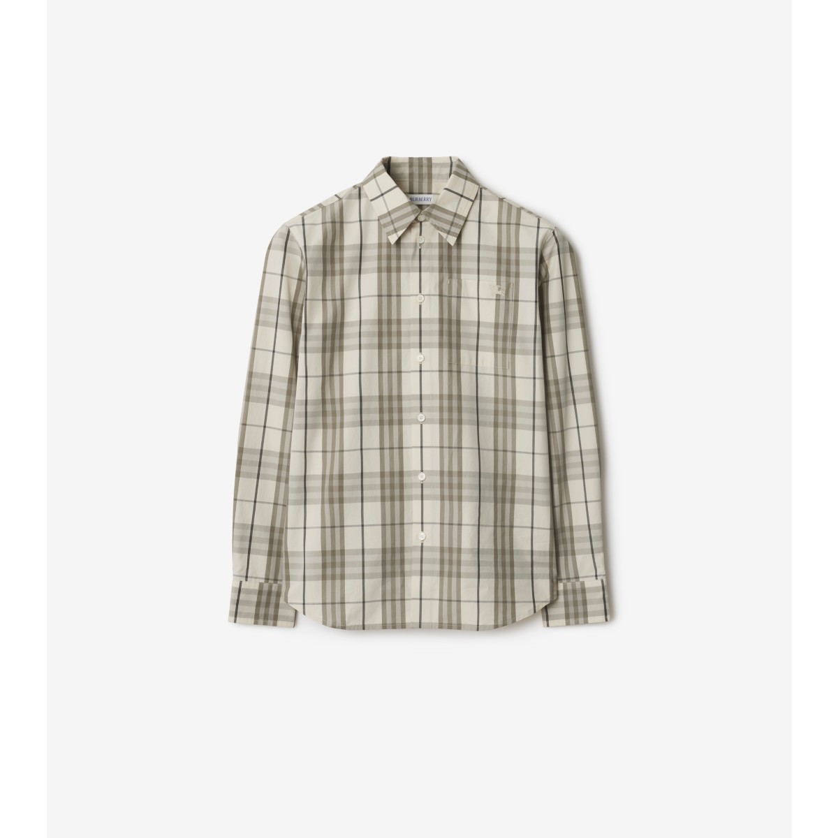 Shop Burberry Regular Fit Check Cotton Shirt