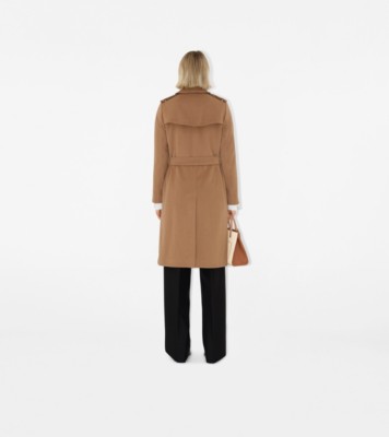 Burberry wool cashmere trench best sale