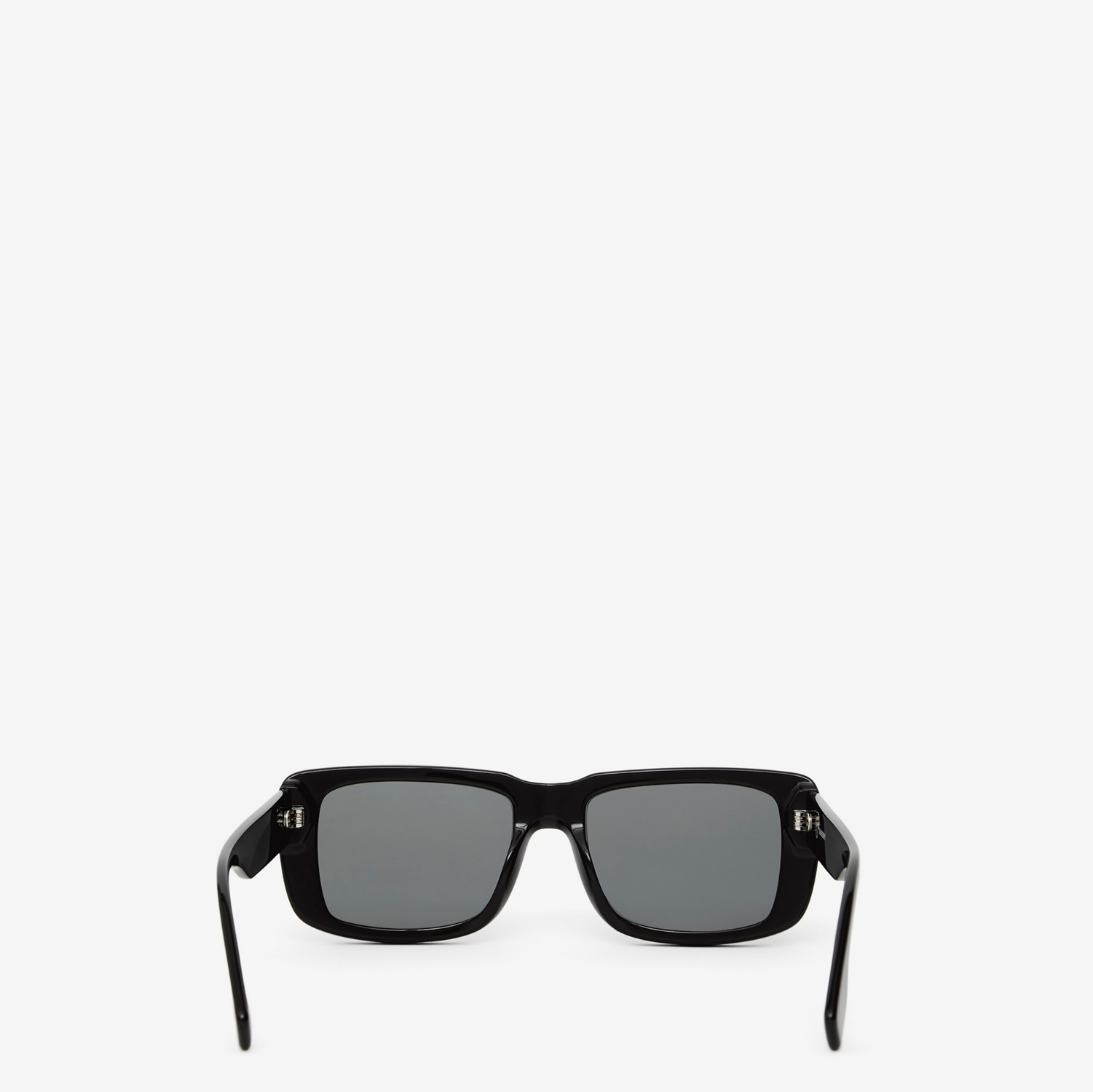 Óculos de sol com armação retangular e logotipo (Preto) - Homens | Burberry® oficial