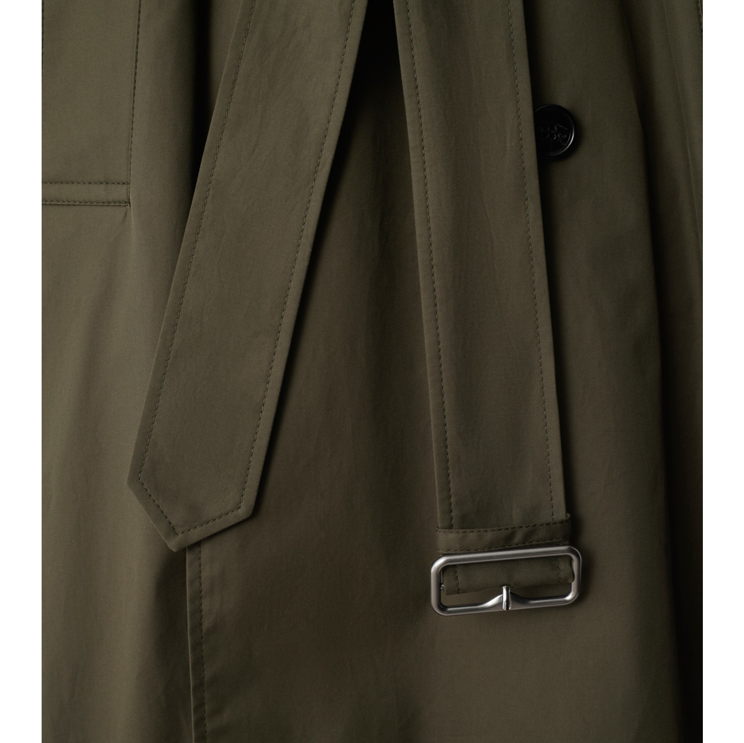 Trench long Castleford en gabardine