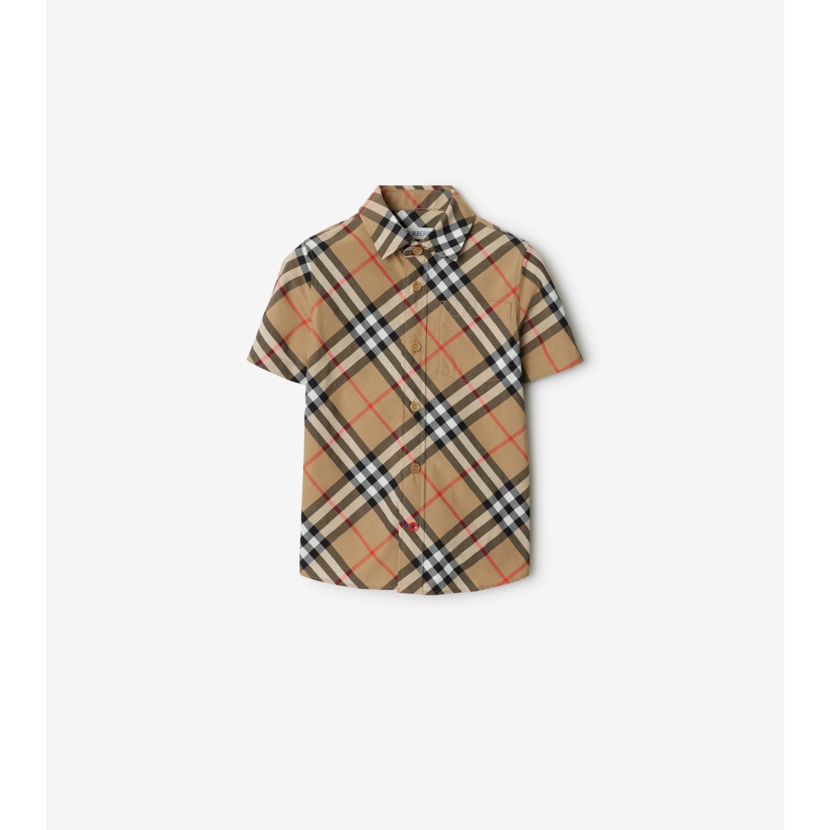 BURBERRY BURBERRY CHILDRENS CHECK COTTON SHIRT 