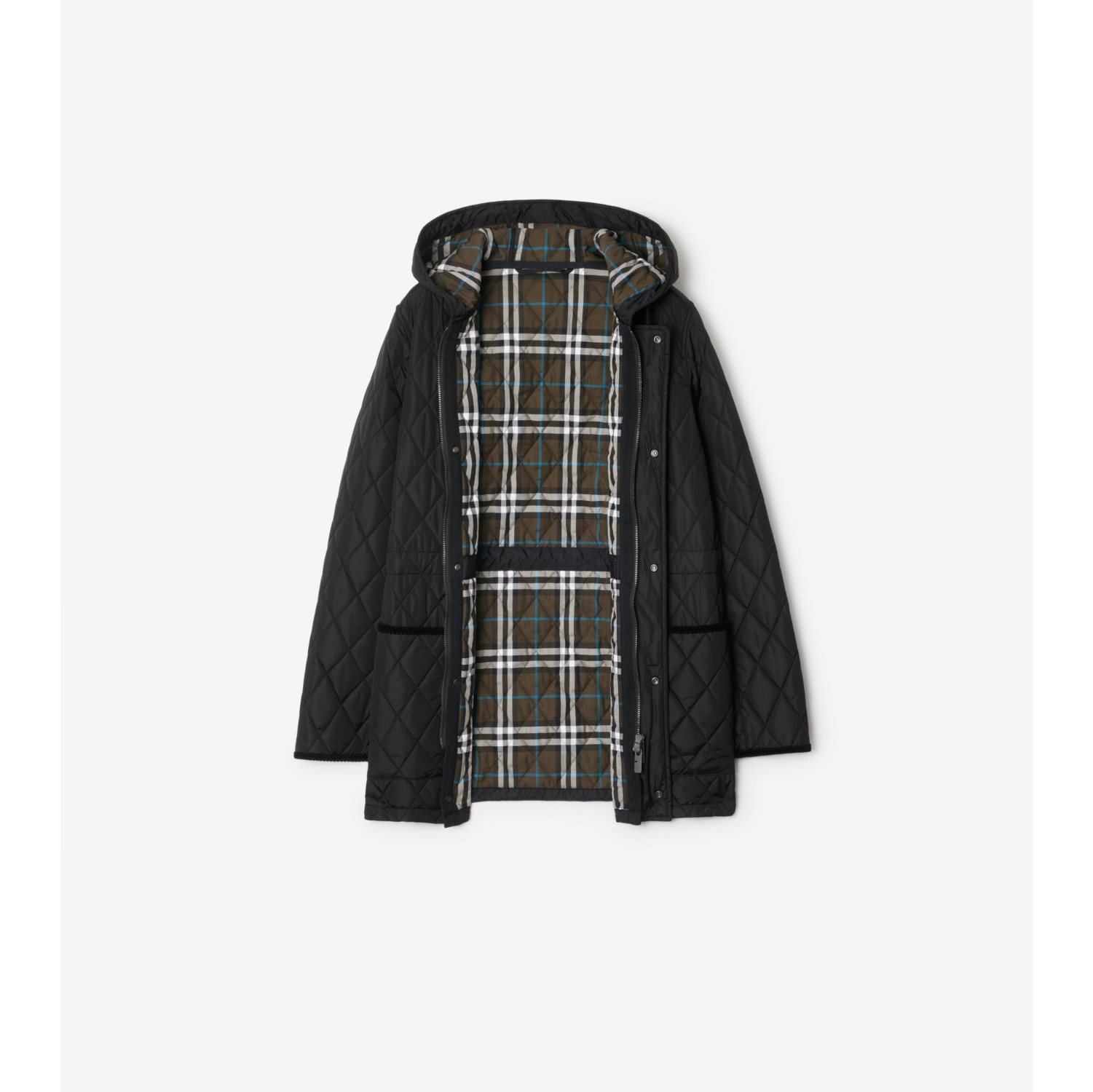 Quilted Nylon Bromley Parka in Black Women Burberry Official