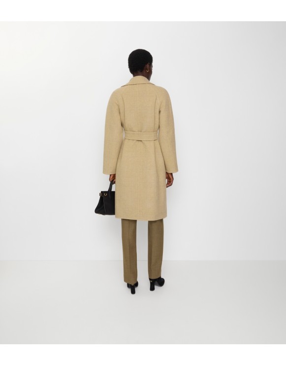 Reversible Wool Wrap Coat