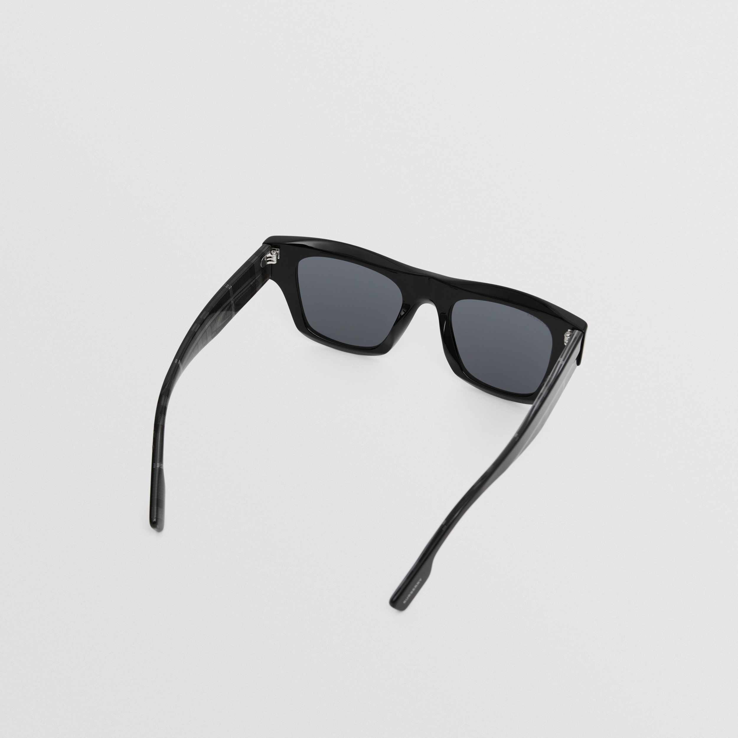 Eckige Sonnenbrille aus Bio-Acetat (Schwarz/anthrazitfarben) - Herren | Burberry® - 4