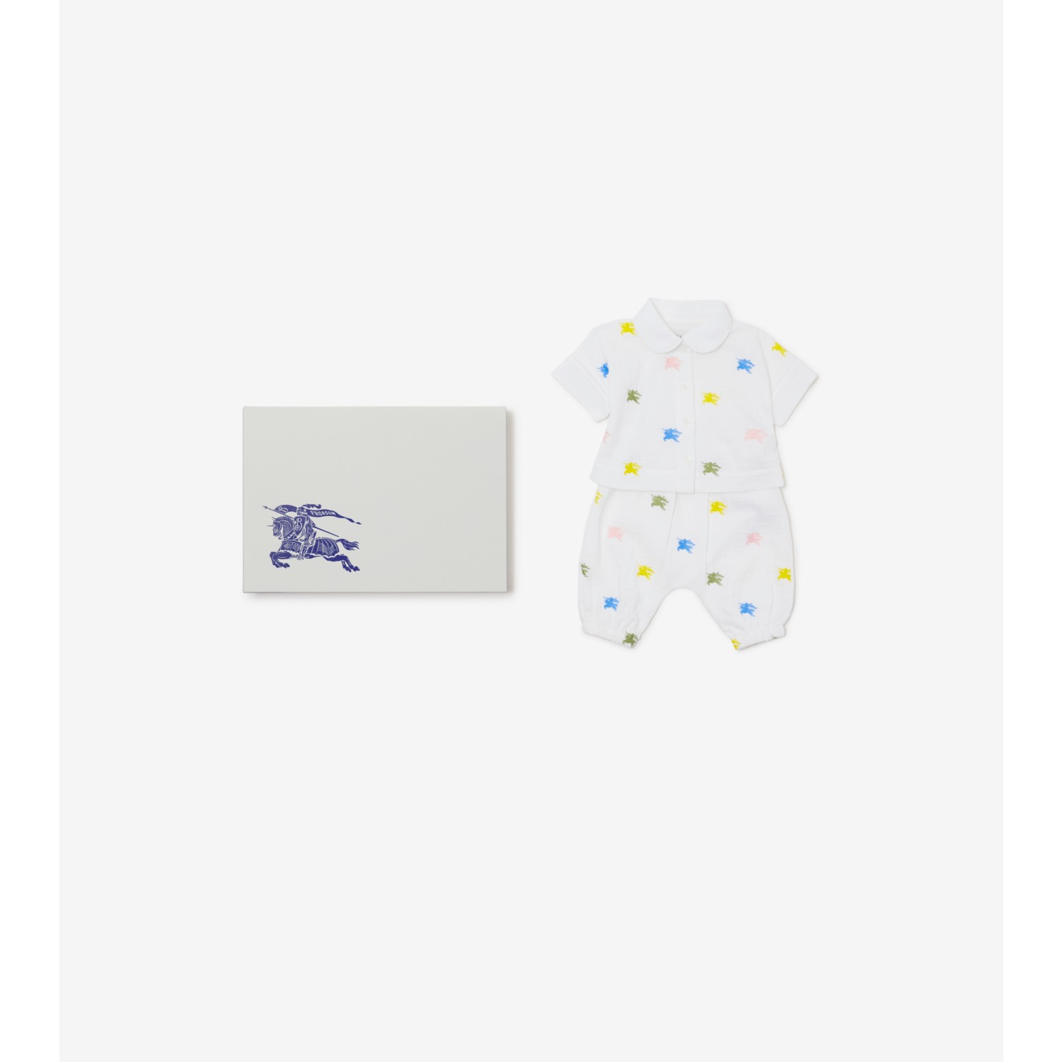 EKD Cotton Two-piece Baby Gift Set in Multicolour - Children | Burberry® Official
