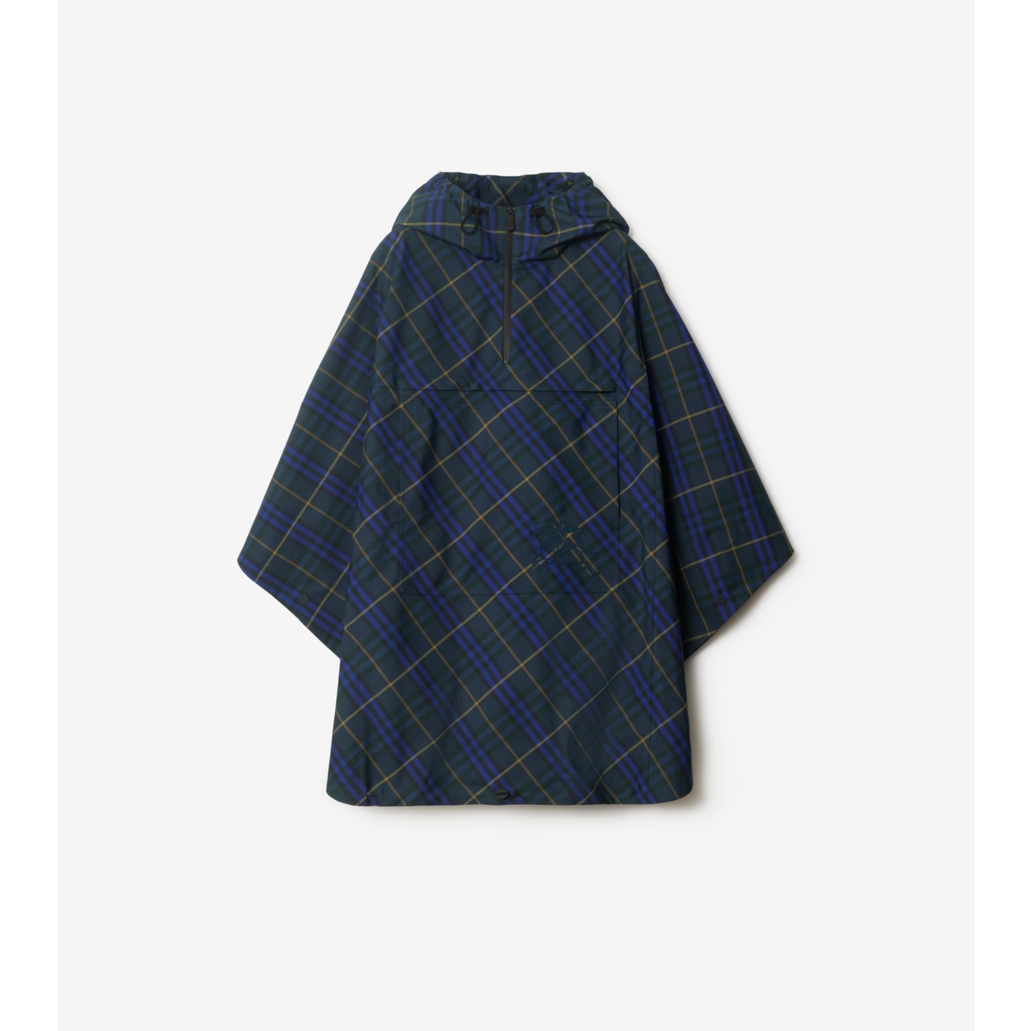 Packbares Twill-Cape in Check