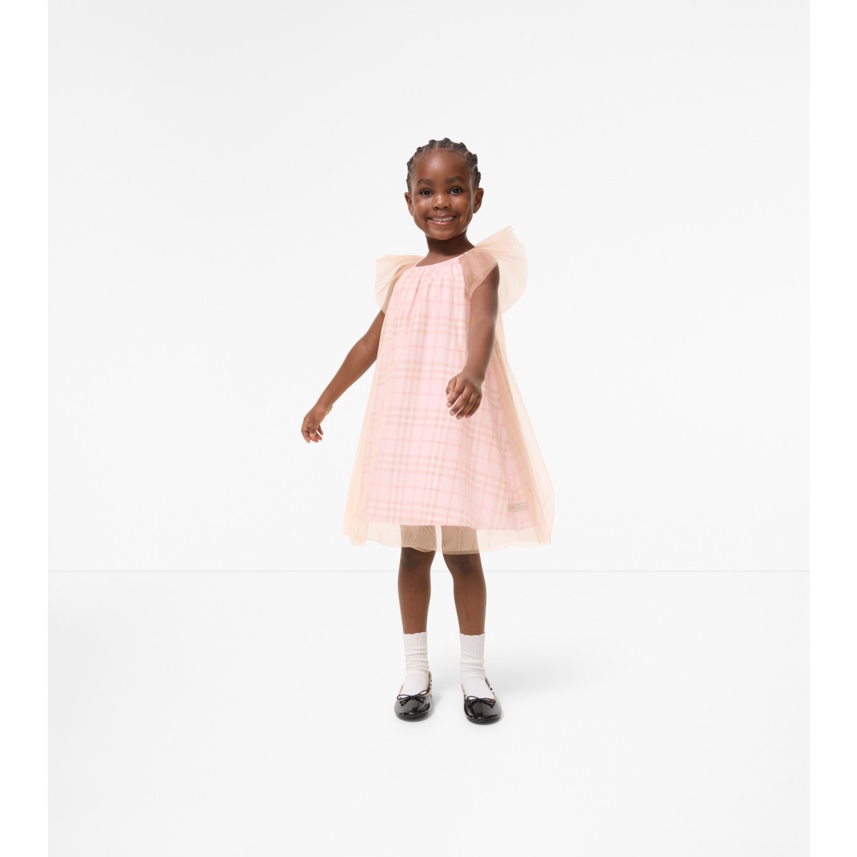  Check Silk Dress