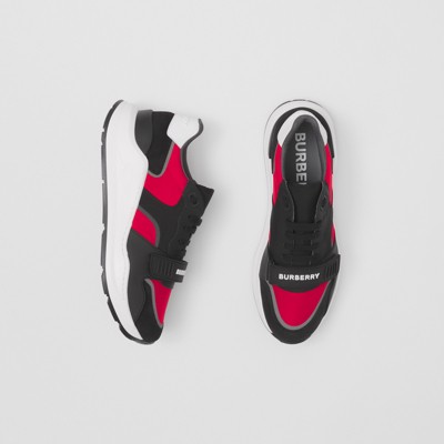 red and white burberry sneakers