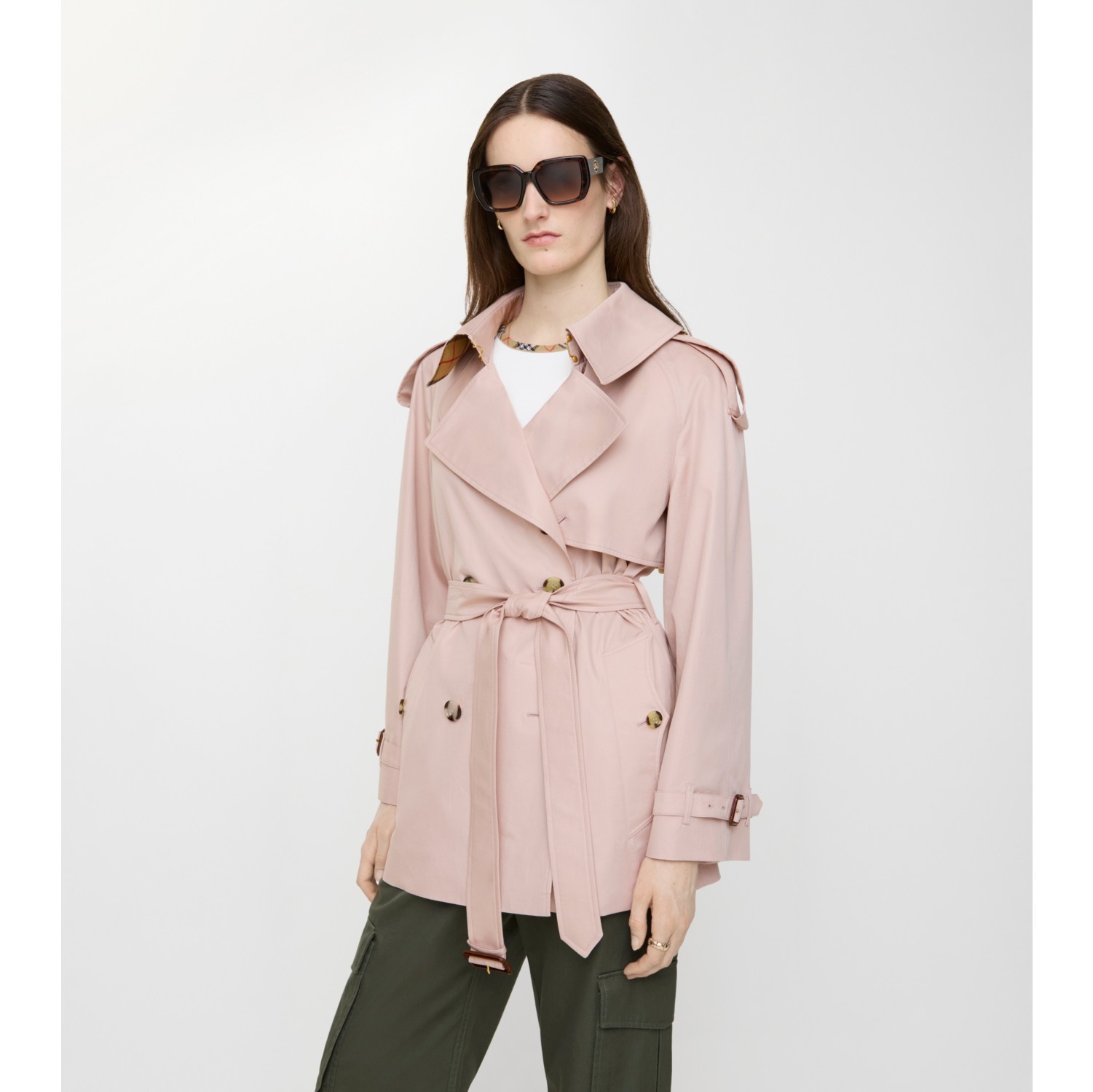 Short Tropical Gabardine Fitzrovia Trench Coat