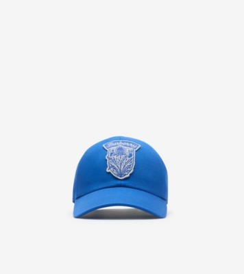 Thistle Shield Gabardine Baseball Cap in Damson blue - Men