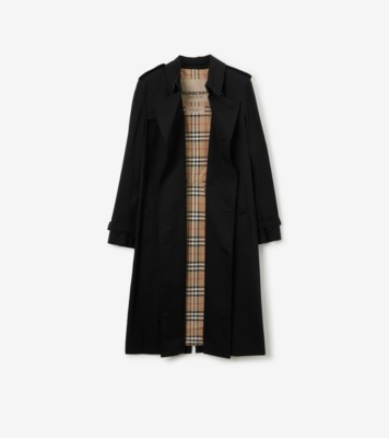 ロング ケンジントン ヘリテージ トレンチコート (ブラック) - メンズ, コットンギャバジン | Burberry®公式サイト