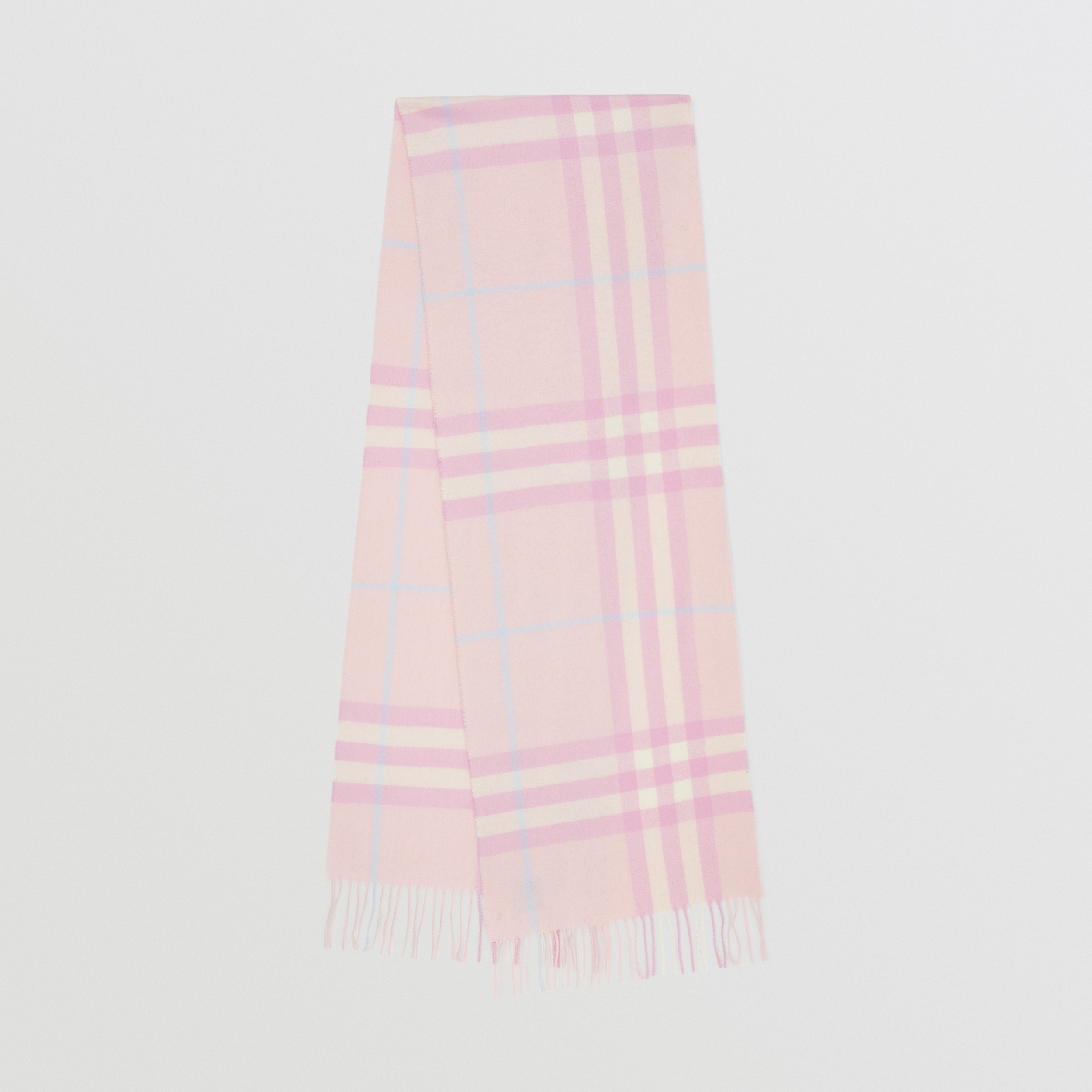 The Burberry Check Cashmere Scarf in Soft Peach | Burberry® Official - 1