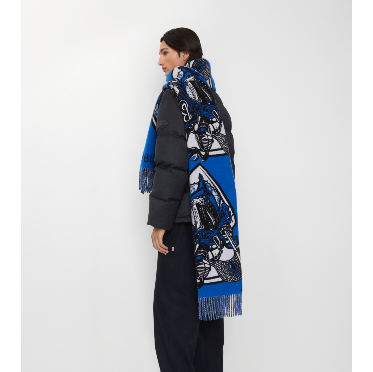 Charging Knight Wool Cashmere Scarf