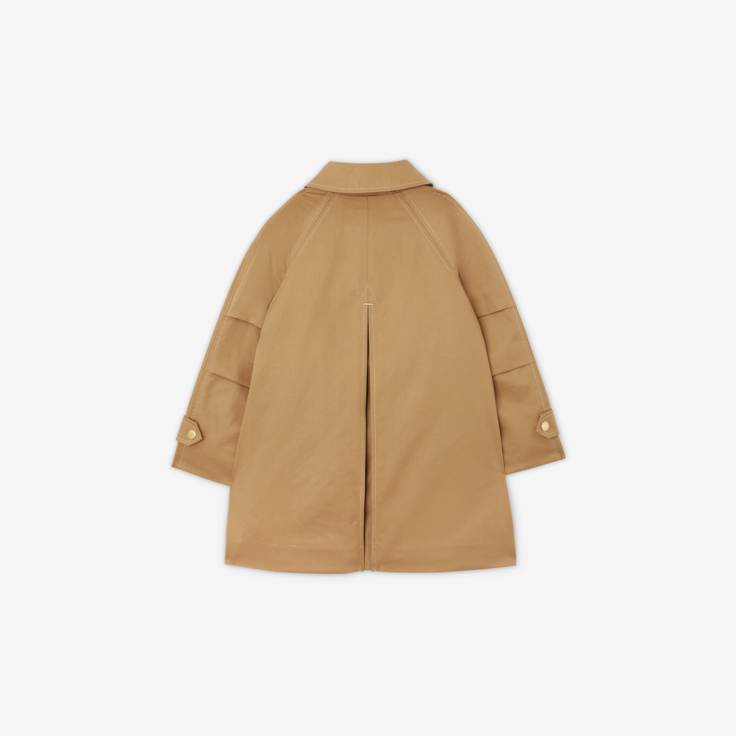 Detachable Hood Cotton Twill Car Coat in Archive Biege | Burberry® Official - 2