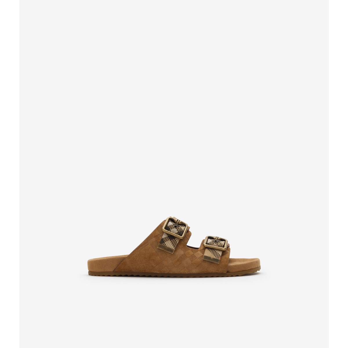  Check Suede Urchin Sandals