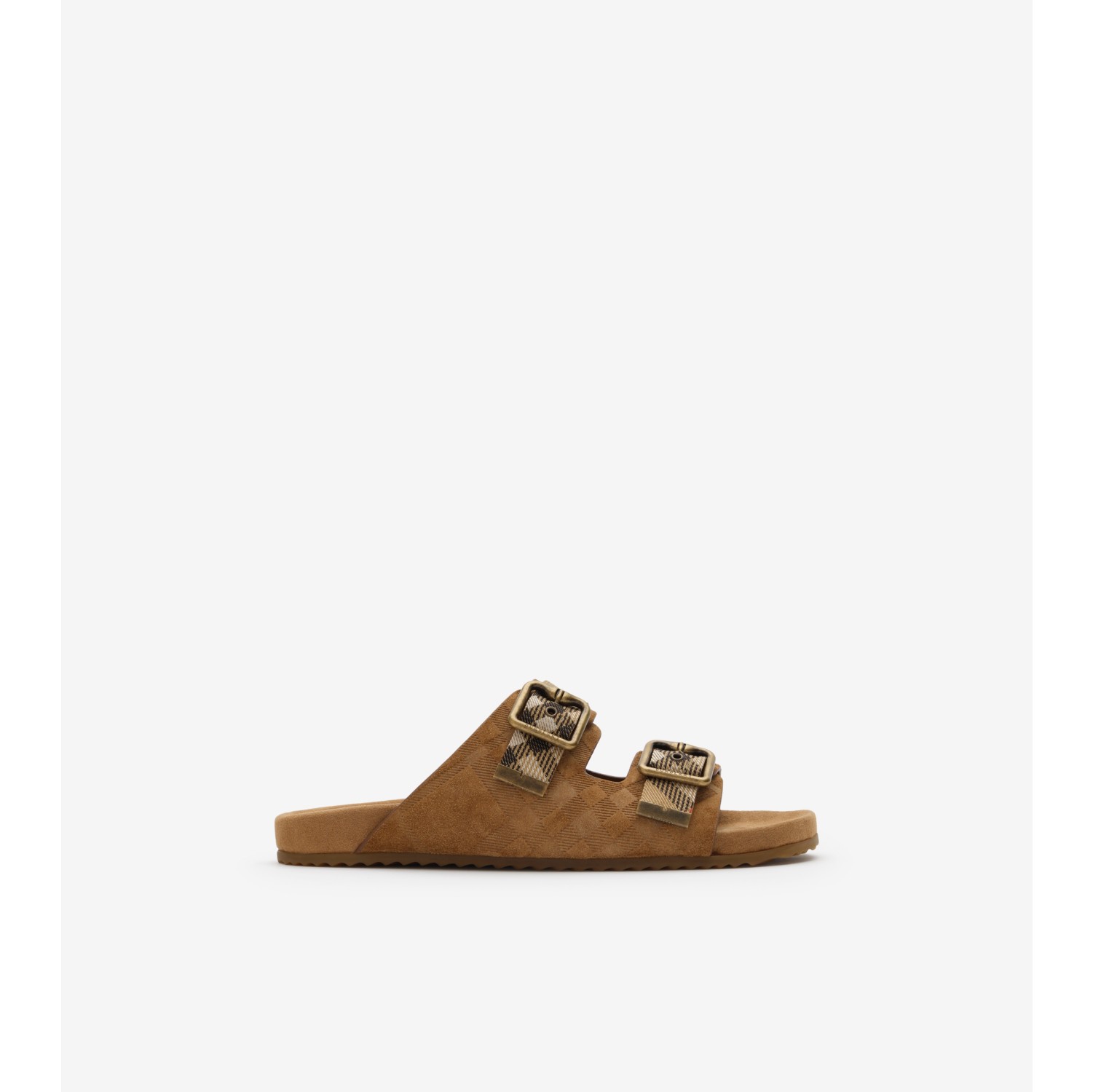 Check Suede Urchin Sandals