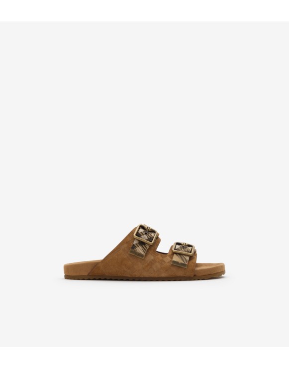 Check Suede Urchin Sandals