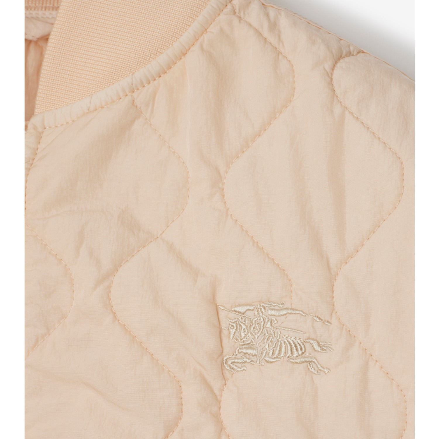 Quilted Nylon Bomber Jacket